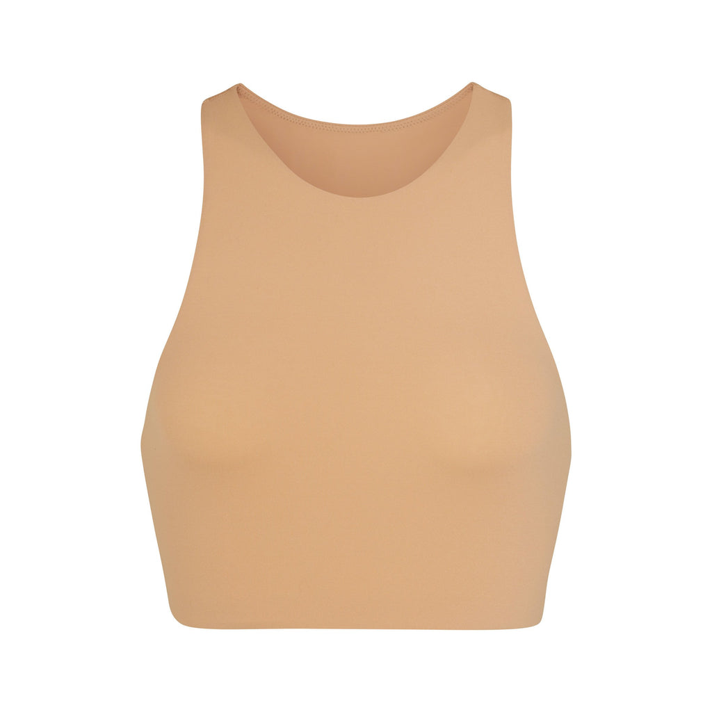 Skims Fits Everybody Funnel Neck Top In Clay